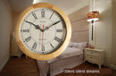 Vintage Wooden Silent Mechanism Wall Clock, ibuyxi.com