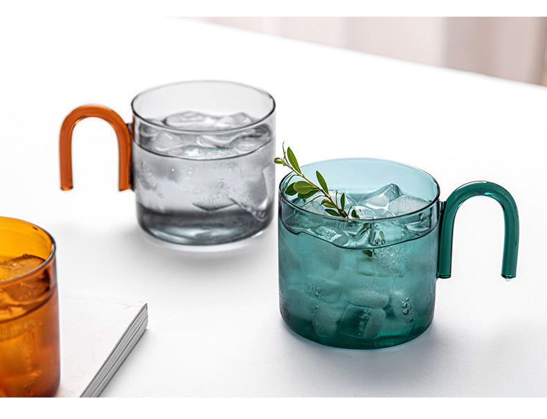 Creative Heat-Resistant Colored Glass Mug, ibuyxi.com
