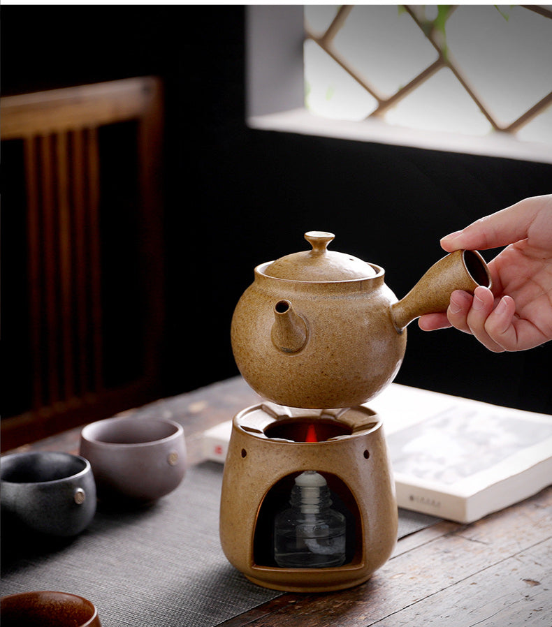 Retro Ceramic Tea Pot Clay Mug Set, ibuyxi.com