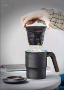 Ceramic Filter Tea Mug Lid and Separation Design, ibuyxi.com