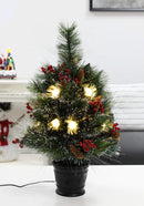 Pre-Lit Mini Tabletop Christmas Tree