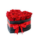 Preserved Eternal Rose Heart Gift Box - Black