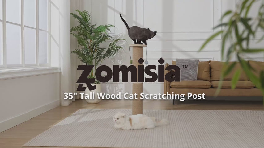 35-Inch Tall Sisal Cat Scratching Post