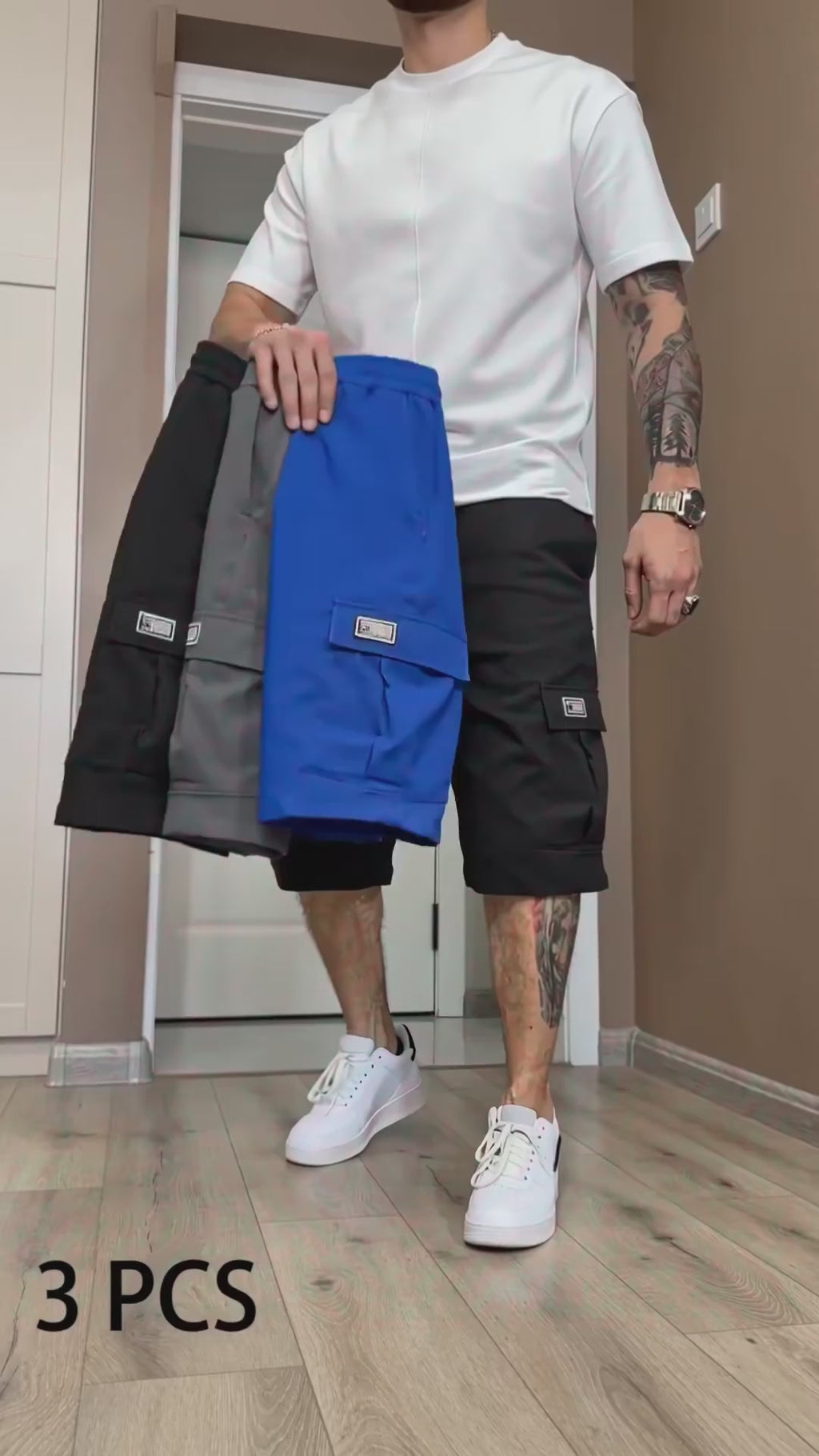 Men's Multi-Pocket Cargo Shorts
