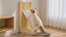 Wooden Sisal Cat Scratcher Ramp with Rolling Balls