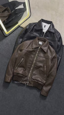 Men's Faux Leather Moto Jacket