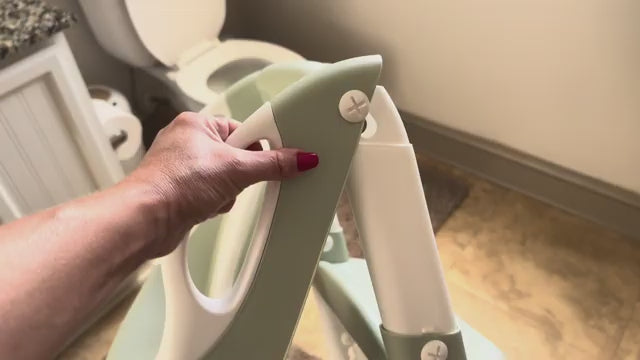 Potty Training Toilet Seat with Adjustable Ladder and Handles