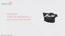 Deluxe Stroller Organizer Caddy with Dual Insulated Cup Holders