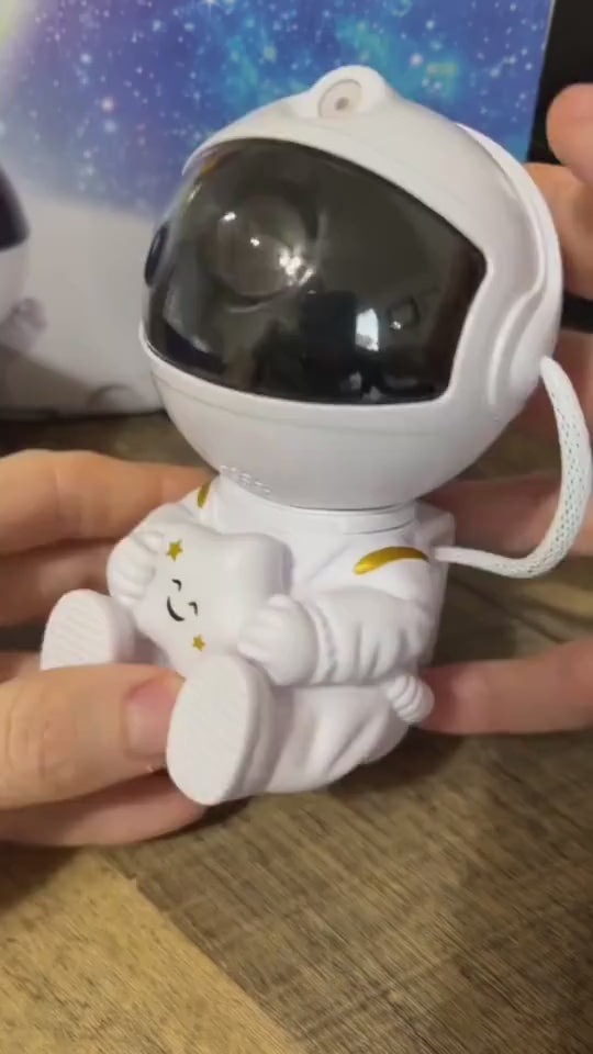 Astronaut Star Projection Lamp Creative Gift Atmosphere Decorative Lamp Colorful Flowing Starry Night Light, iBuyXi.com