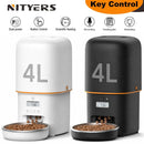 Programmable 4L Automatic Pet Feeder for Small Dogs Cats, Up to 6 Meals Daily