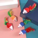 Realistic Catnip Plush Mouse Toys, 5-Pack