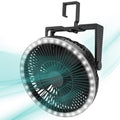 Rechargeable Camping Tent Fan with LED Light