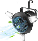 Rechargeable Camping Tent Fan with LED Light