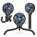 Rechargeable Clip-On Stroller Fan with Flexible Tripod Legs