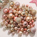 Red Gold Shatterproof Ornament Set 30-Piece