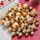Red Gold Shatterproof Ornament Set 30-Piece