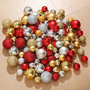 Red Gold Shatterproof Ornament Set 30-Piece