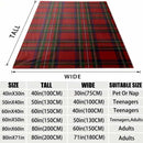 Rustic Plaid Christmas Throw Blanket