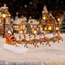 Santa's Sleigh and Reindeer LED Christmas Decor