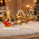 Santa's Sleigh and Reindeer LED Christmas Decor