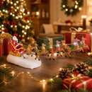 Santa's Sleigh and Reindeer LED Christmas Decor