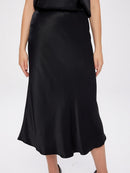 Satin Midi Skirt