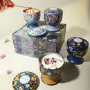 Scented Candle Gift Set, 4 Soy Wax Tin Candles in Gift Box