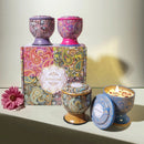Scented Candle Gift Set, 4 Soy Wax Tin Candles in Gift Box