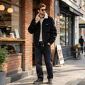 Sherpa Lined Lapel Corduroy Jacket