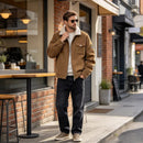 Sherpa Lined Lapel Corduroy Jacket