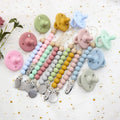 Silicone Pacifier Clip Set