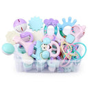 Silicone Teething Toy Set, 10 Pack