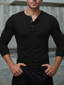 Slim Fit Henley Tee