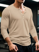Slim Fit Henley Tee