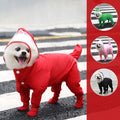 Small Dog Waterproof Raincoat with Rain Shoes Boots,Pet Puppy Cat Full Body