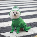 Small Dog Waterproof Raincoat with Rain Shoes Boots,Pet Puppy Cat Full Body