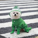 Small Dog Waterproof Raincoat with Rain Shoes Boots,Pet Puppy Cat Full Body