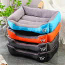 Soft Square Large Dog Sofa Elastic Dog House Cushion Winter Warm Medium Dog Bed