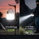 Solar Camping Lantern USB Rechargeable Hanging Light