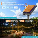 Solar G40 String Lights with Remote for Patio Garden