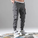 Solid Color Multi Flap Pocket Cargo Pants