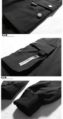 Solid Color Multi Flap Pocket Cargo Pants