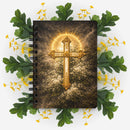 Gilded Cross Spiral Bound Journal, iBuyXi.com