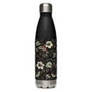 Dark Botanical Stainless Steel Water Bottle, iBuyXi.com