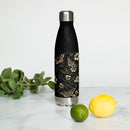 Dark Botanical Stainless Steel Water Bottle, iBuyXi.com
