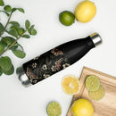 Dark Botanical Stainless Steel Water Bottle, iBuyXi.com