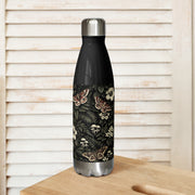 Dark Botanical Stainless Steel Water Bottle, iBuyXi.com