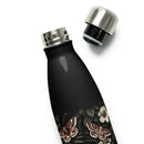 Dark Botanical Stainless Steel Water Bottle, iBuyXi.com