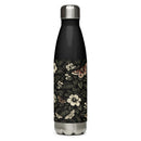 Dark Botanical Stainless Steel Water Bottle, iBuyXi.com