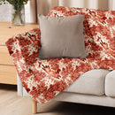 Siamese Cat Floral Sherpa Blanket, iBuyXi.com